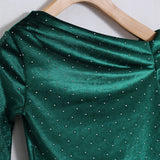 Shirt Monospalla Effetto Velluto