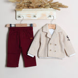 Completo Con Pantalone+Cappottino+Shirt Manica Lunga