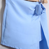 Shorts mit asymmetrischem Schnitt
