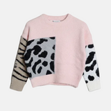 Maglione Con Inserti Fantasia