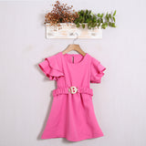 Volantkleid (Gürtel inklusive) 