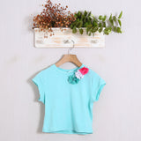 T-Shirt Viscosa Con Spilla