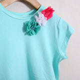 T-Shirt Viscosa Con Spilla