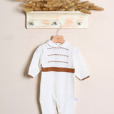 Coordinato in Filo "Nazareno Gabrielli" Tutina+Copertina+Cappellino