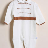 Coordinato in Filo "Nazareno Gabrielli" Tutina+Copertina+Cappellino