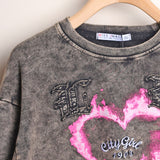Shirt Girocollo Effetto Old