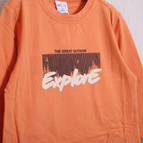 Warmes Hemd aus Baumwolle mit Frontprint