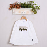 Warmes Hemd aus Baumwolle mit Frontprint