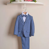 Completo Elegante Con Giacca+Pantalone+Camicia+Gilet+Papillon