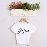 Kurz bedrucktes T-Shirt 