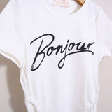 Kurz bedrucktes T-Shirt 
