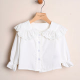 Camicia Con Balze E Ricami