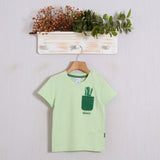 T-Shirt mit Taschenprint