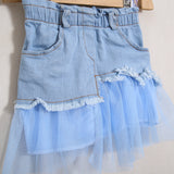 Kombinierter Jeansrock
