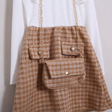 Kleid mit Volants (Handtasche im Lieferumfang enthalten)