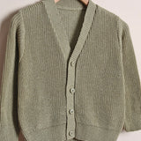 Cardigan In Filo