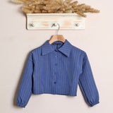 Camicia Cropped Gessata