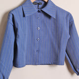 Camicia Cropped Gessata
