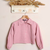 Camicia Cropped Gessata