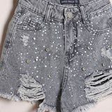 Geblümter Anzug mit Shorts