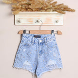 Short Denim Con Rotture