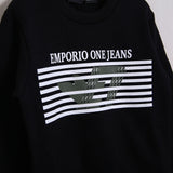 Warmes Baumwoll-Sweatshirt mit Frontprint