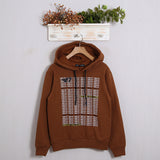 Warmes Baumwoll-Sweatshirt mit Frontprint 