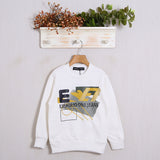 Warmes Baumwoll-Sweatshirt mit Frontprint