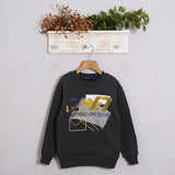 Warmes Baumwoll-Sweatshirt mit Frontprint