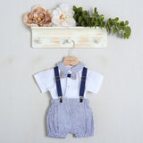 Salopette In Cotone "Sartoria Dei Piccoli"