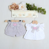 Tutina Spezzata In Cotone "Sartoria Dei Piccoli"