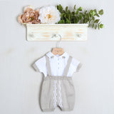 Salopette due pezzi 100% in Filo di Cotone  "Stella"