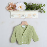 Cardigan Intrecciato In Filo