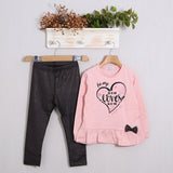 Komplett mit warmen Baumwollleggings