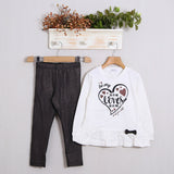 Komplett mit warmen Baumwollleggings