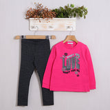 Komplett mit warmen Baumwollleggings