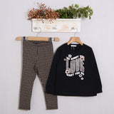 Komplett mit warmen Baumwollleggings