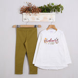 Completo Con Leggings Caldo Cotone