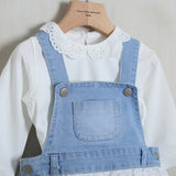 Vestitino Salopette Con Balze