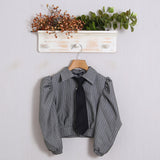 Nadelstreifenhemd (inkl. Krawatte)