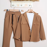 Leinenhose mit normaler Passform (Zubehör im Lieferumfang enthalten)