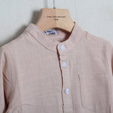 Camicia Lino Collo Coreano