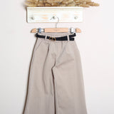 Pantalone Gamba Larga Con Applicazioni