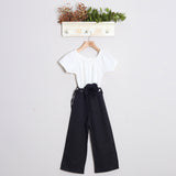 Tuta Bicolor Con Cintura Fiore