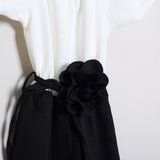 Tuta Bicolor Con Cintura Fiore