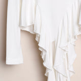 T-Shirt A Costine Con Volant