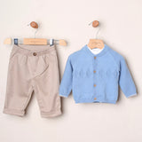Coordinato Con Cardigan, Pantalone E Maglia