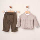 Coordinato Con Cardigan, Pantalone E Maglia