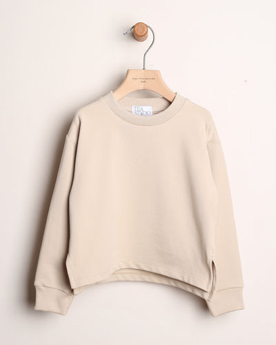 Felpa Oversize Con Spacchi Laterali