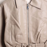 Giacca Ecopelle Con Zip